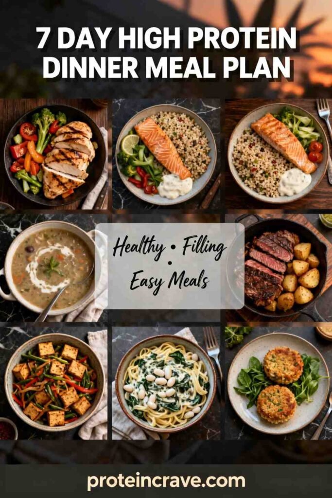 7-Day High-Protein Dinner Meal Plan