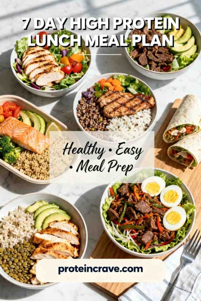 7-Day High-Protein Lunch Meal Plan