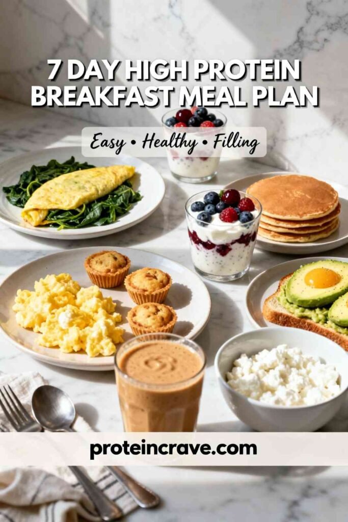 7-Day High-Protein Breakfast Meal Plan