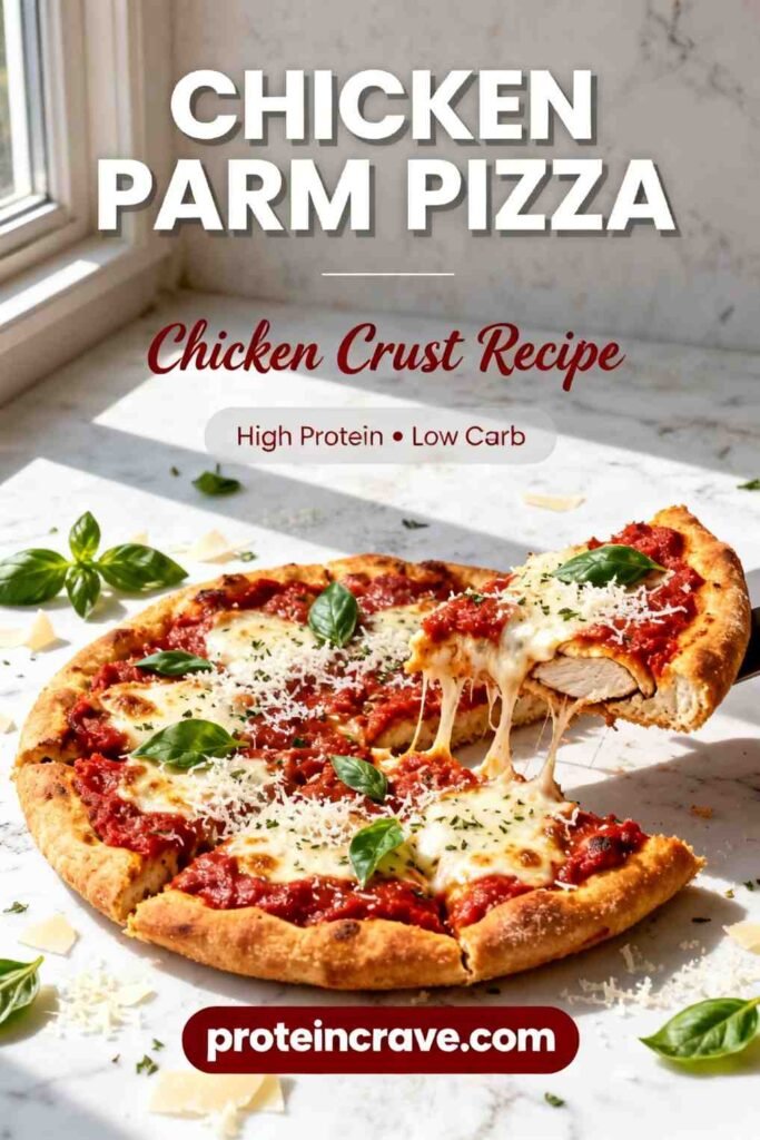 Chicken Parm Pizza (Chicken Crust)