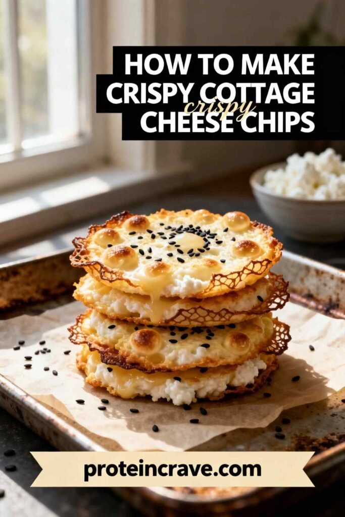 Crispy Cottage Cheese Chips