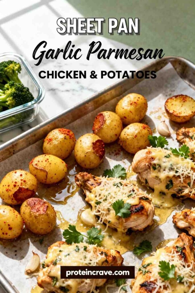 Sheet Pan Garlic Parmesan Chicken & Potatoes