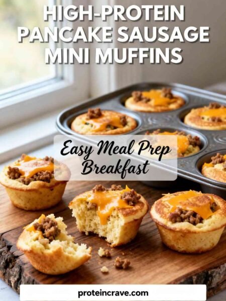 High-Protein Pancake Sausage Mini Muffins