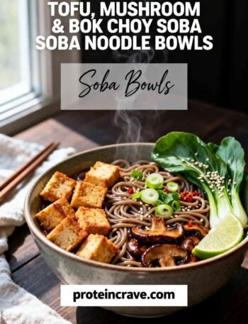 Tofu, Mushroom, & Bok Choy Soba Noodle Bowls
