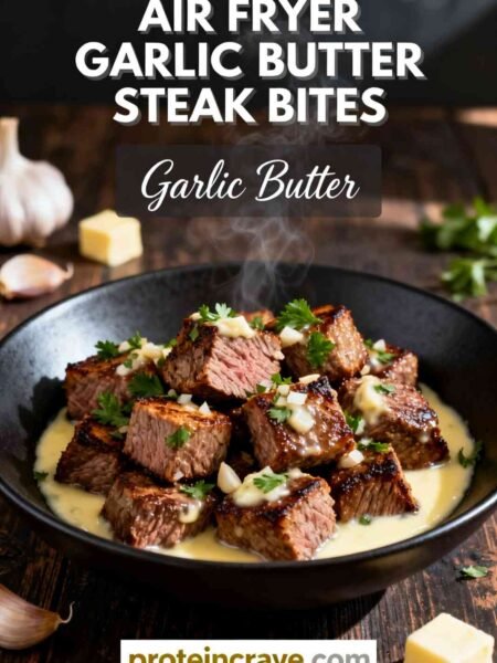 Air Fryer Garlic Butter Steak Bites