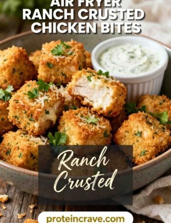 Air Fryer Ranch Crusted Chicken Bites