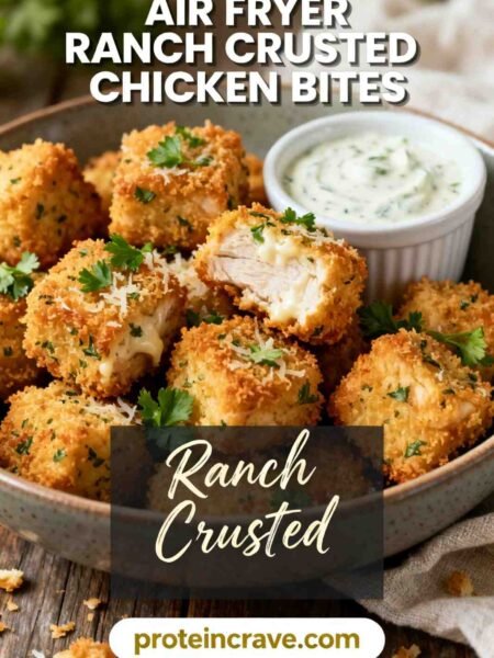 Air Fryer Ranch Crusted Chicken Bites