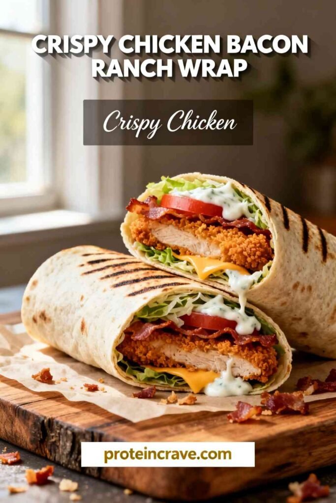 Crispy Chicken Bacon Ranch Wrap