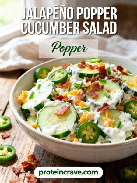 Jalapeño Popper Cucumber Salad