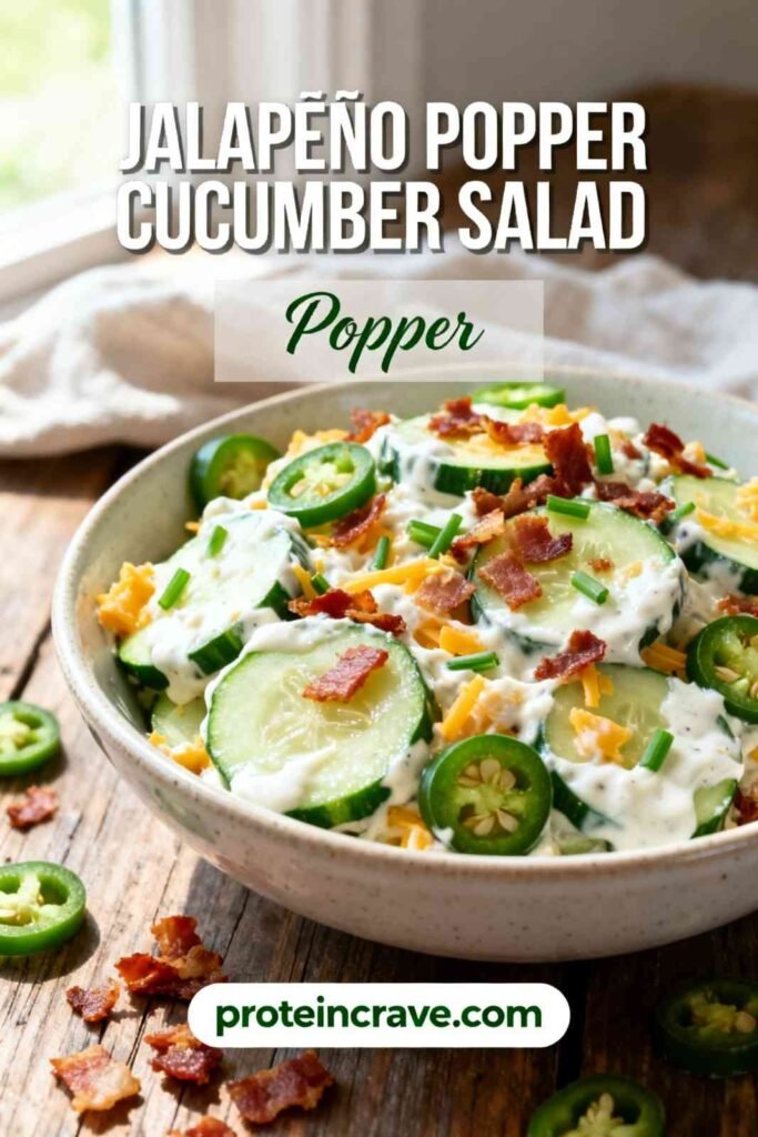 Jalapeño Popper Cucumber Salad