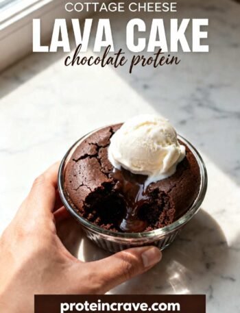 Cottage Cheese Lava Cake (Chocolate Protein)