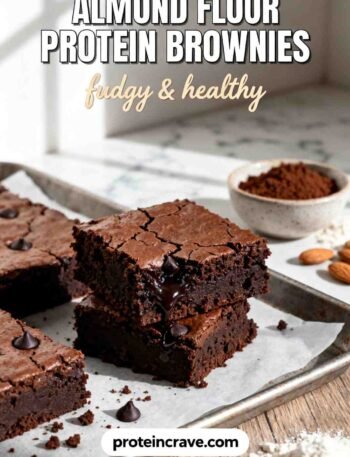 Almond Flour Protein Brownies