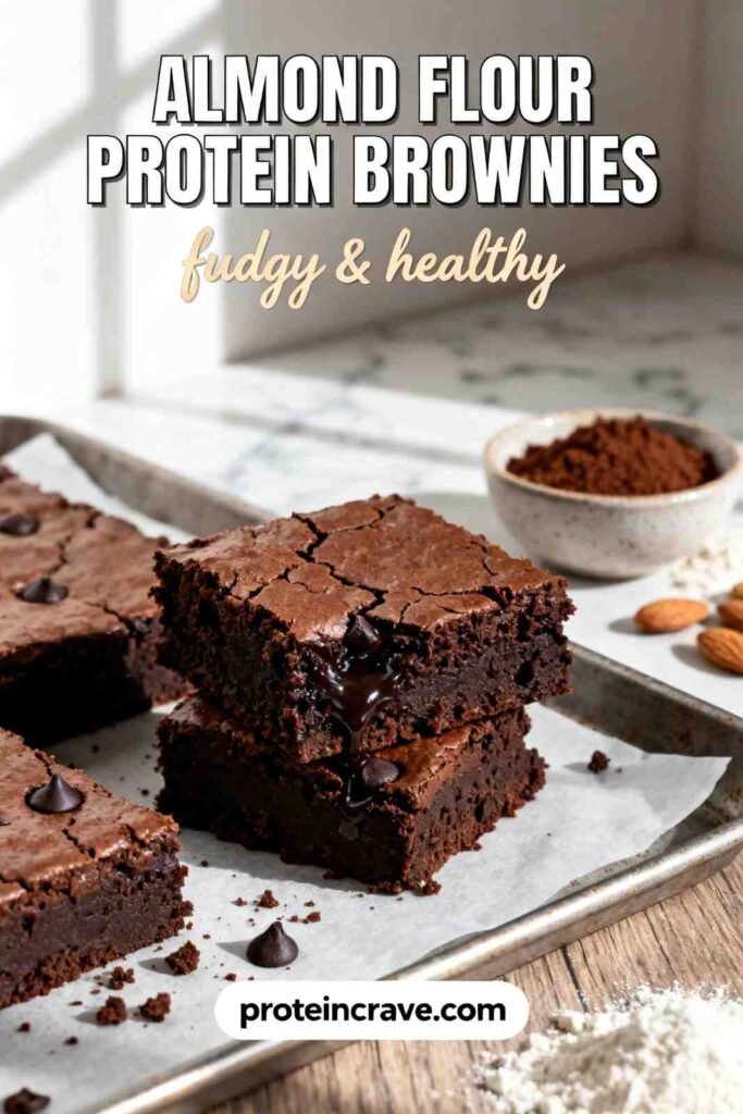 Almond Flour Protein Brownies