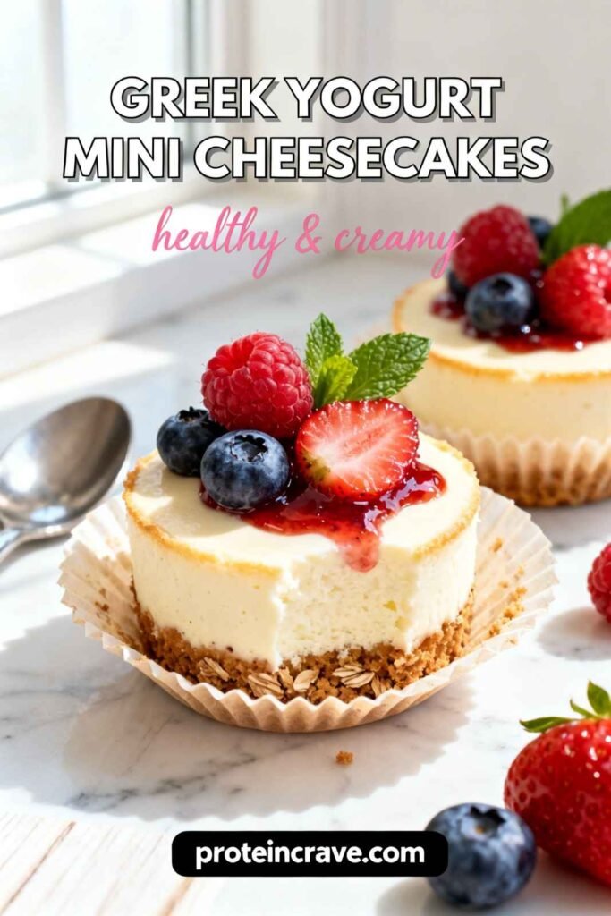 Greek Yogurt Mini Cheesecakes