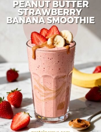 Peanut Butter Strawberry Banana Smoothie