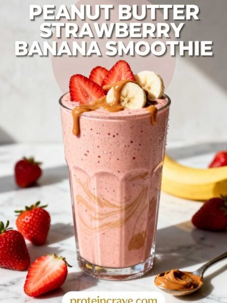 Peanut Butter Strawberry Banana Smoothie