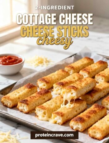 2-Ingredient Cottage Cheese Cheese Sticks