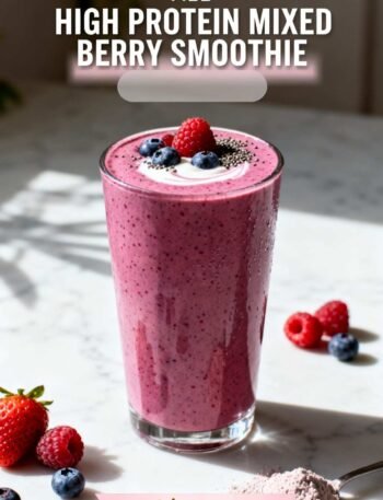 HIGH PROTEIN Mixed Berry Smoothie