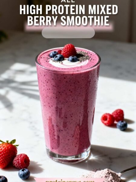 HIGH PROTEIN Mixed Berry Smoothie