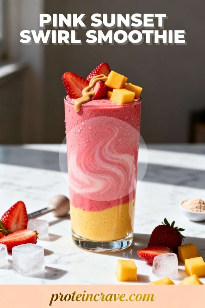 Pink Sunset Swirl Smoothie