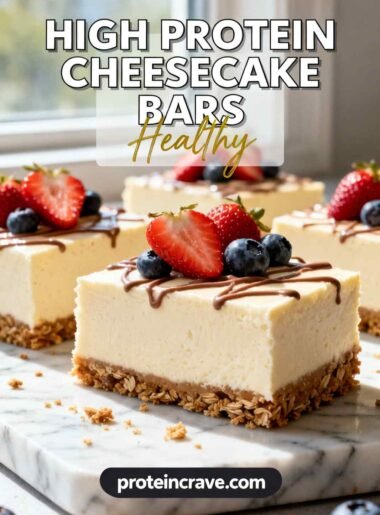 High-Protein Cheesecake Bars Recipe