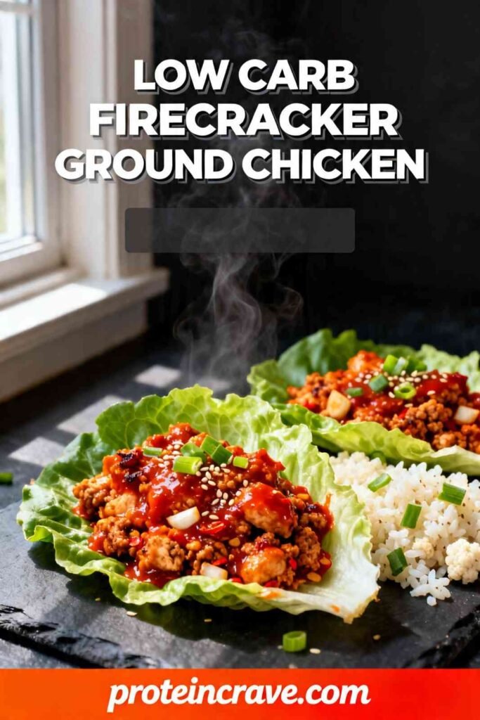 Low Carb Firecracker Ground Chicken