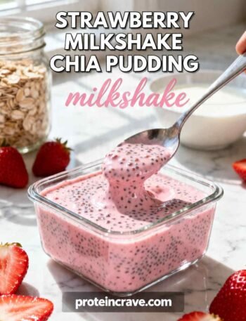 Strawberry Milkshake Chia Pudding
