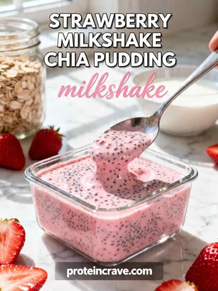 Strawberry Milkshake Chia Pudding