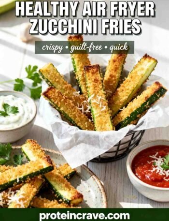 Healthy Air Fryer Zucchini Fries