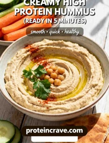 Creamy High-Protein Hummus (Ready in 5 Minutes)