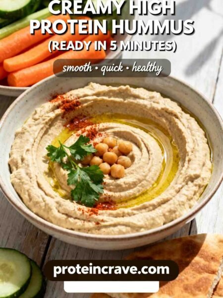 Creamy High-Protein Hummus (Ready in 5 Minutes)