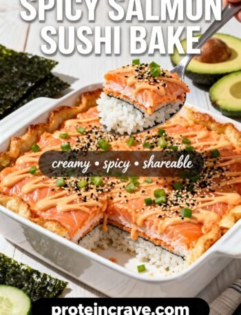 Spicy Salmon Sushi Bake