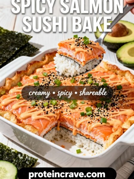 Spicy Salmon Sushi Bake