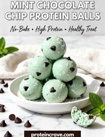 Mint Chocolate Chip Protein Balls