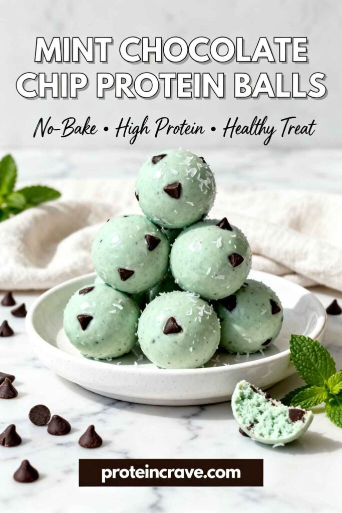 Mint Chocolate Chip Protein Balls
