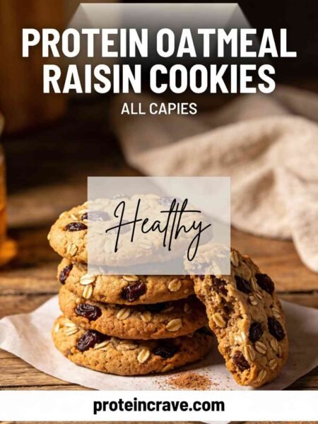 Protein Oatmeal Raisin Cookies