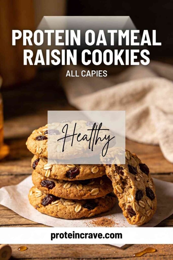 Protein Oatmeal Raisin Cookies