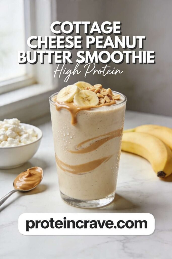 Cottage Cheese Peanut Butter Smoothie