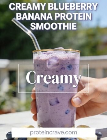 Creamy Blueberry Banana Protein Smoothie