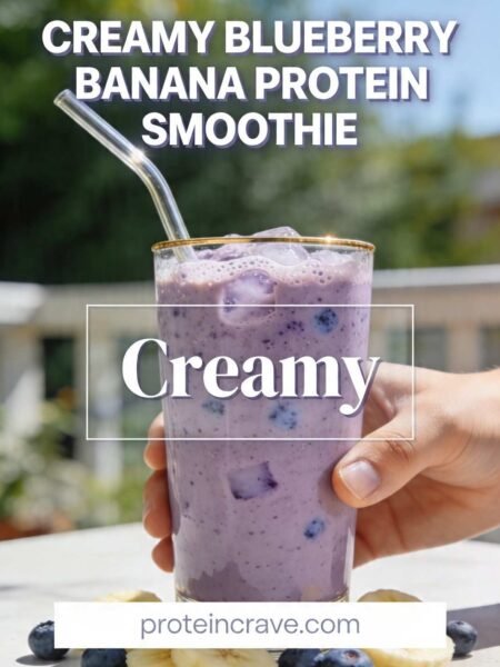 Creamy Blueberry Banana Protein Smoothie