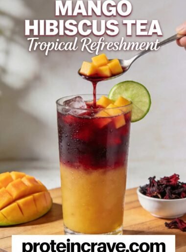 High-Protein Mango Hibiscus Tea