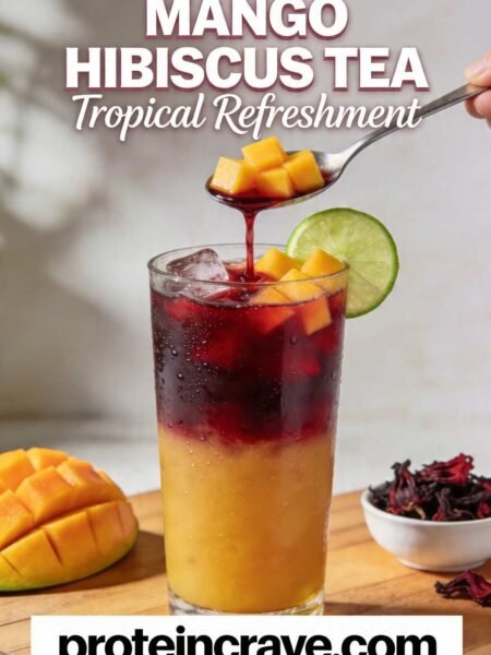 High-Protein Mango Hibiscus Tea