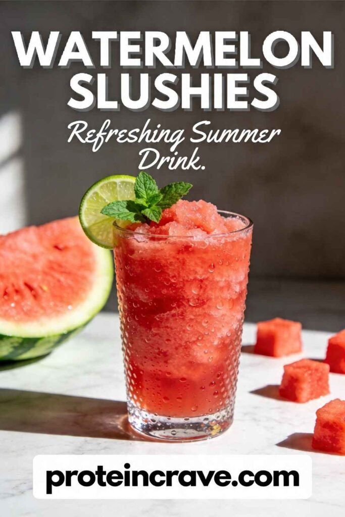 High-Protein Watermelon Slushies