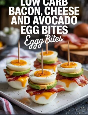 Low-Carb Bacon, Cheese and Avocado Egg Bites