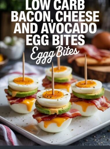 Low-Carb Bacon, Cheese and Avocado Egg Bites