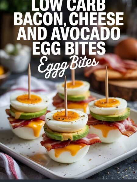 Low-Carb Bacon, Cheese and Avocado Egg Bites