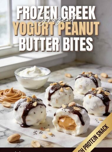 Frozen Greek Yogurt Peanut Butter Bites