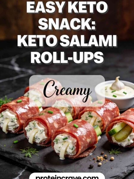 Easy Keto Snack: Keto Salami Roll-Ups