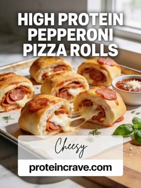 High-Protein Pepperoni Pizza Rolls