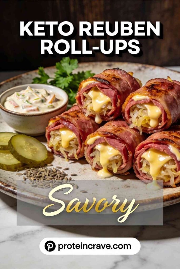 Keto Reuben Roll-Ups